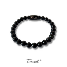 Cargar imagen en el visor de la galería, Pulsera Obsidiana piedras naturales.