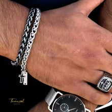 Cargar imagen en el visor de la galería, Pulsera unisex personalizable en acero inoxidable.