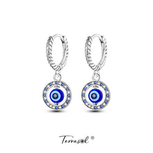 Cargar imagen en el visor de la galería, ¡Nuevo! Pendientes Ojo turco, en plata 925 y Circonitas