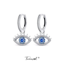 Cargar imagen en el visor de la galería, ¡Nuevo! Pendientes Nazar, en plata 925 y Circonitas