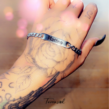Cargar imagen en el visor de la galería, Pulsera de acero personalizada Eslava Unisex.