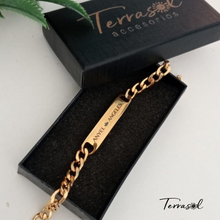 Cargar imagen en el visor de la galería, Pulsera de acero personalizada Eslava Unisex.