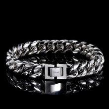 Cargar imagen en el visor de la galería, Pulsera Cubana unisex 8mm. En acero quirúrgico.