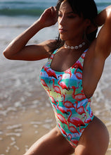 Cargar imagen en el visor de la galería, Bañador Flamencos con UV50+