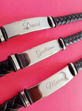 Cargar imagen en el visor de la galería, Pulsera para Mujer personalizable en acero inoxidable trenzada.