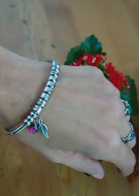 Cargar imagen en el visor de la galería, Pulsera Cristal, personalizable en acero chapado en oro 18 k.