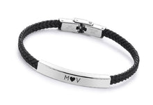 Cargar imagen en el visor de la galería, Pulsera para Mujer personalizable en acero inoxidable trenzada.