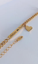 Cargar imagen en el visor de la galería, Pulsera Betty, personalizable en acero 316L chapado en oro 18 k.