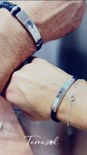 Cargar imagen en el visor de la galería, Pulsera para Mujer personalizable en acero inoxidable trenzada.