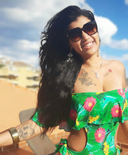 Cargar imagen en el visor de la galería, Bañador Tropical Florest con UV50+