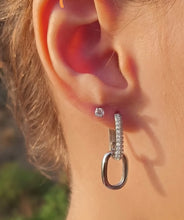 Charger l'image dans la galerie, ¡Nuevo!  Pendientes Lisa, en plata 925 y Circonitas.
