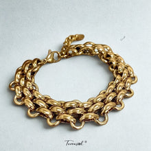 Cargar imagen en el visor de la galería, ¡Nuevo! Pulsera Eclipse, en eslabones de acero inoxidable.
